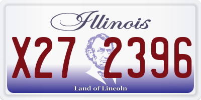 IL license plate X272396