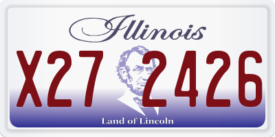 IL license plate X272426
