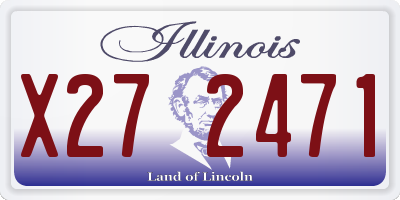 IL license plate X272471