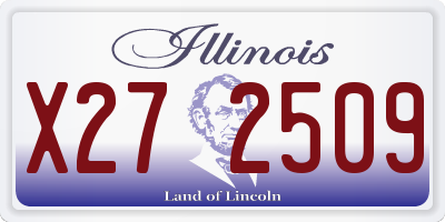 IL license plate X272509
