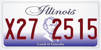 IL license plate X272515