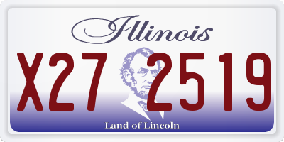 IL license plate X272519