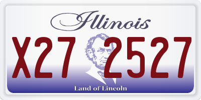 IL license plate X272527