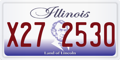 IL license plate X272530