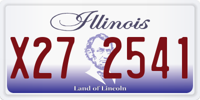 IL license plate X272541