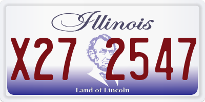 IL license plate X272547