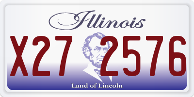 IL license plate X272576