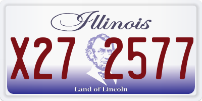 IL license plate X272577