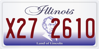IL license plate X272610