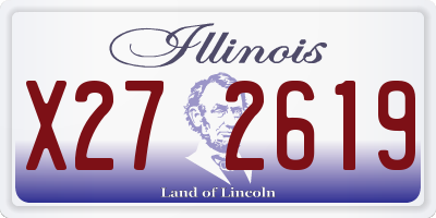 IL license plate X272619