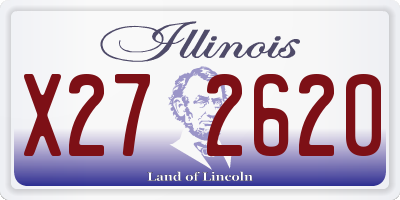 IL license plate X272620