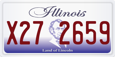 IL license plate X272659