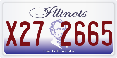 IL license plate X272665