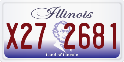 IL license plate X272681