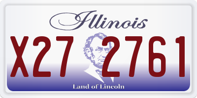 IL license plate X272761