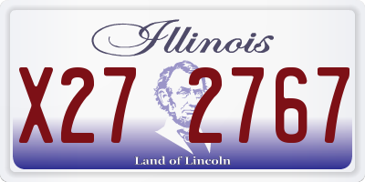 IL license plate X272767