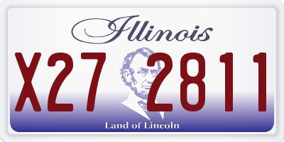 IL license plate X272811