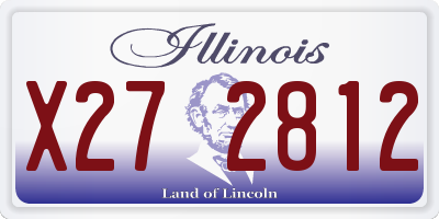 IL license plate X272812