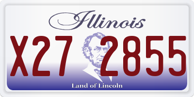 IL license plate X272855
