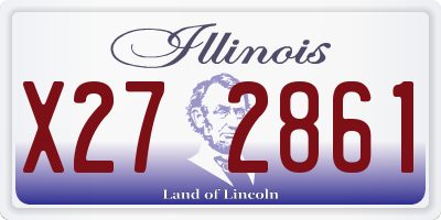 IL license plate X272861