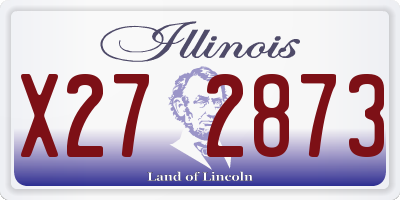 IL license plate X272873