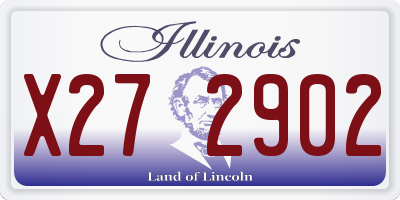 IL license plate X272902