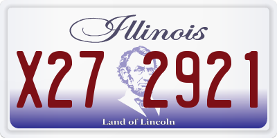 IL license plate X272921