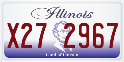IL license plate X272967