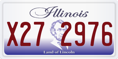 IL license plate X272976