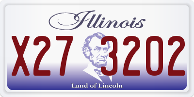 IL license plate X273202