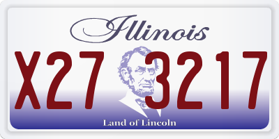IL license plate X273217