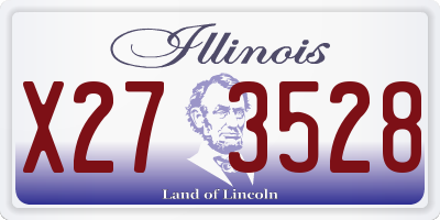 IL license plate X273528