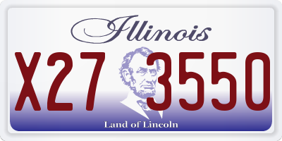 IL license plate X273550