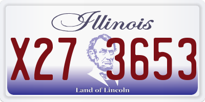 IL license plate X273653