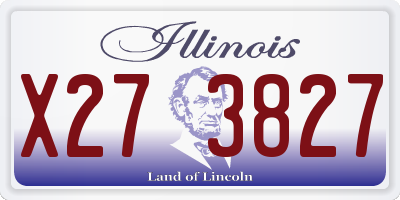 IL license plate X273827
