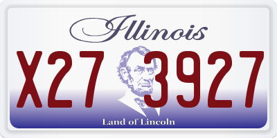 IL license plate X273927