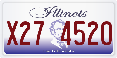 IL license plate X274520