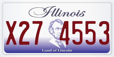 IL license plate X274553