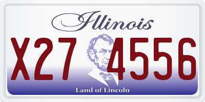 IL license plate X274556