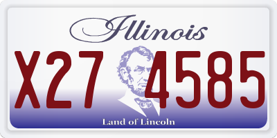 IL license plate X274585