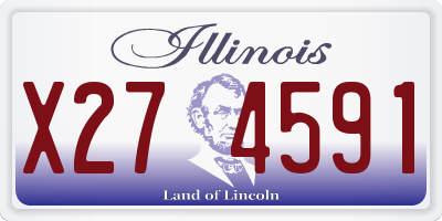 IL license plate X274591