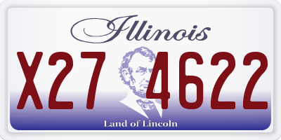 IL license plate X274622