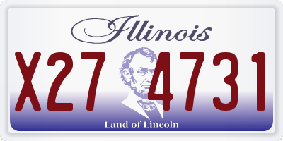 IL license plate X274731