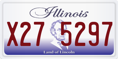 IL license plate X275297