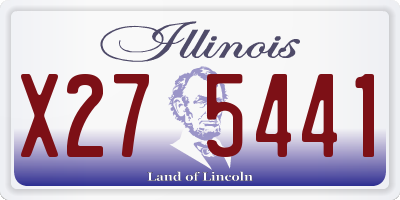 IL license plate X275441