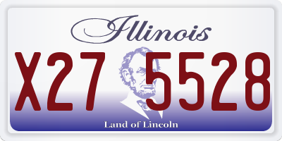 IL license plate X275528