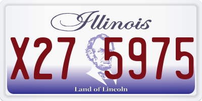 IL license plate X275975