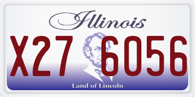 IL license plate X276056