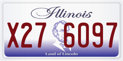 IL license plate X276097