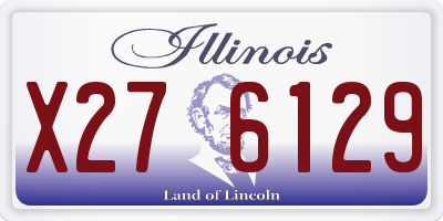 IL license plate X276129